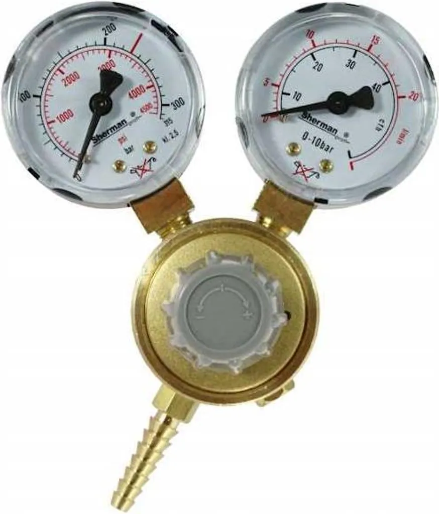Régulateur de pression CO2 Argon MINI IDEAL double manomètre de débit
