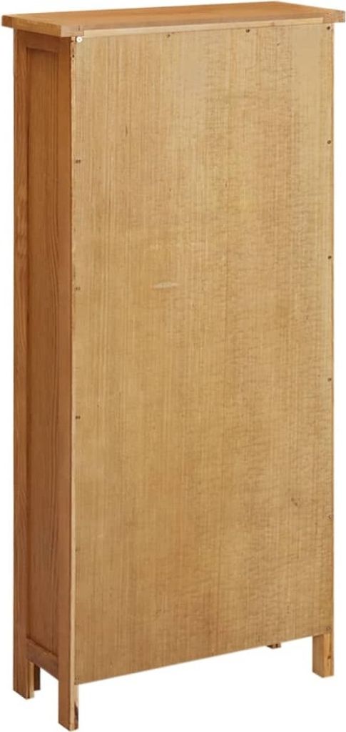 vidaXL Schrank 50x22x110 cm Massivholz Eiche