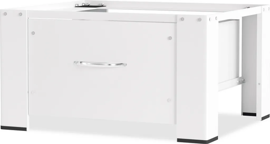 Support machine à laver stable contre mal de dos et tiroir acier 150kg
