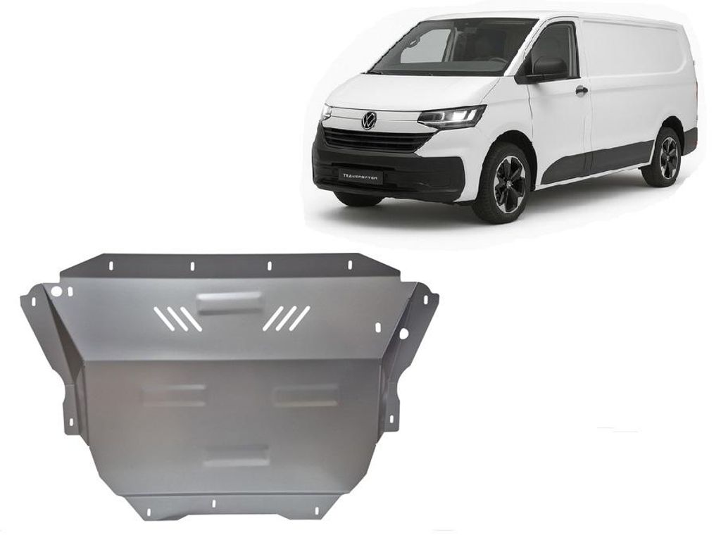 Aluminium Unterfahrschutz für Motor und Getriebe für den Volkswagen Transporter T7 Van