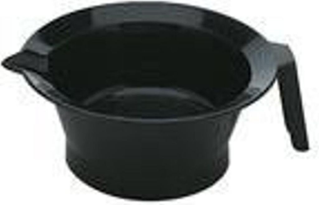 Comair 3011695 Dye Bowl with Rubber Ring and Handle Black