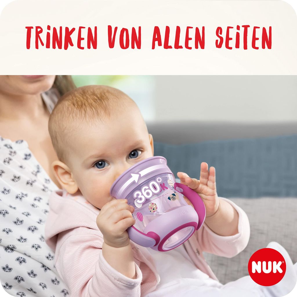 NUK Mini Magic Cup Trinklernbecher 360° auslaufsicher ab 6M Produktbild 