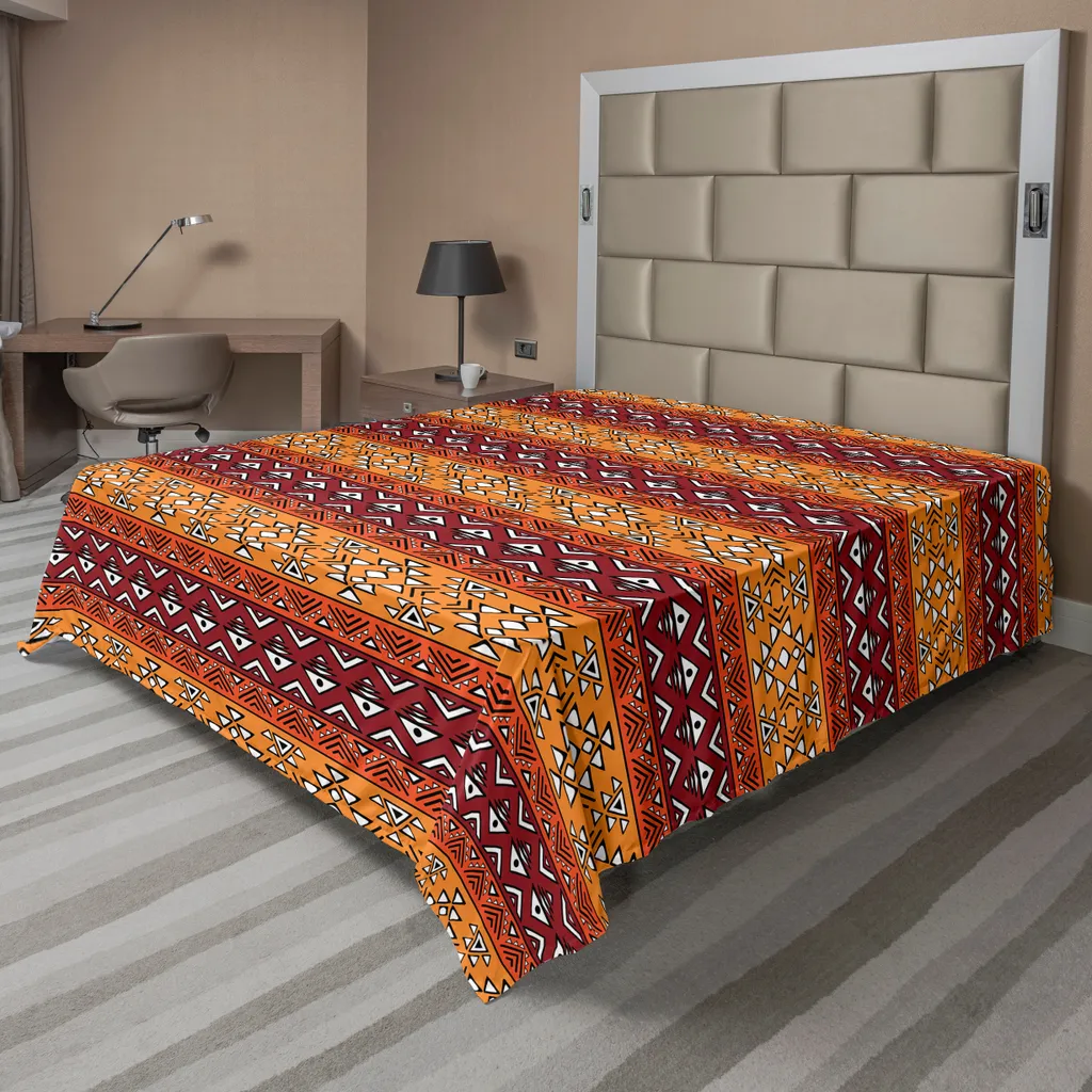 Drap de lit Décoratif Style Maya pour Chambre Lit 2 Personnes 244x205