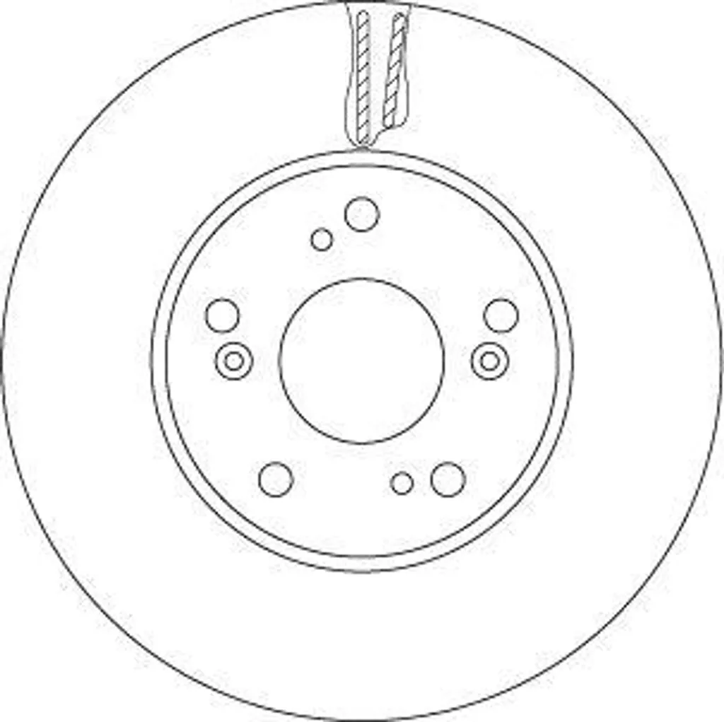 Disque de frein ventilé avant TRW compatible Civic OE 45251TV0E00 acier