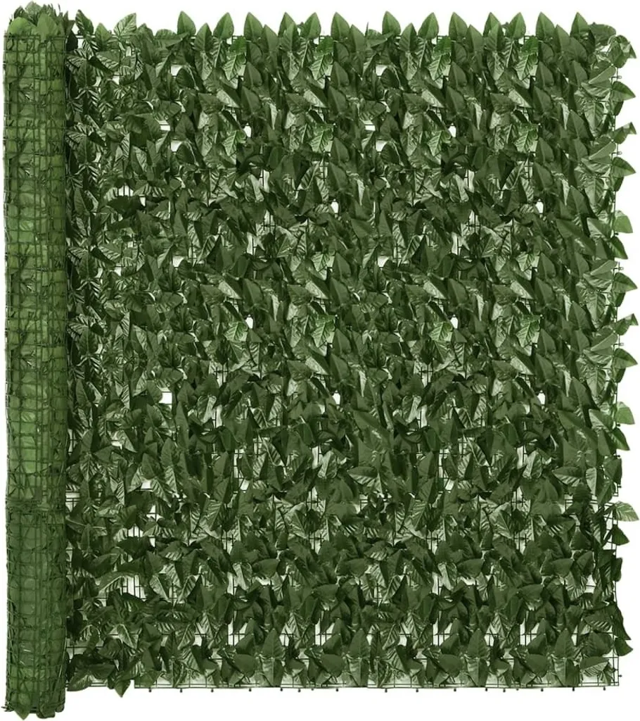 Festnight Paravento Da Balcone 120x600 Cm – Tessuto Oxford Verde Scuro Con Occhielli – Schermo Protettivo Impermeabile E Resistente Al Vento Con Corda Inclusa