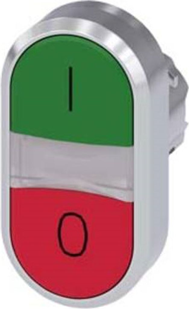 Siemens 3SU10513AB420AK0 Doppeldruck- taster bel. 22mm rund Produktbild 