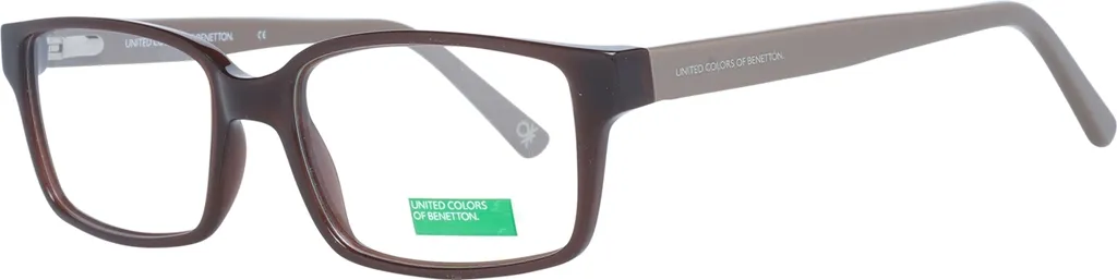 Benetton BE 1033 157 - Montatura Vista Rettangolare Marrone 54mm