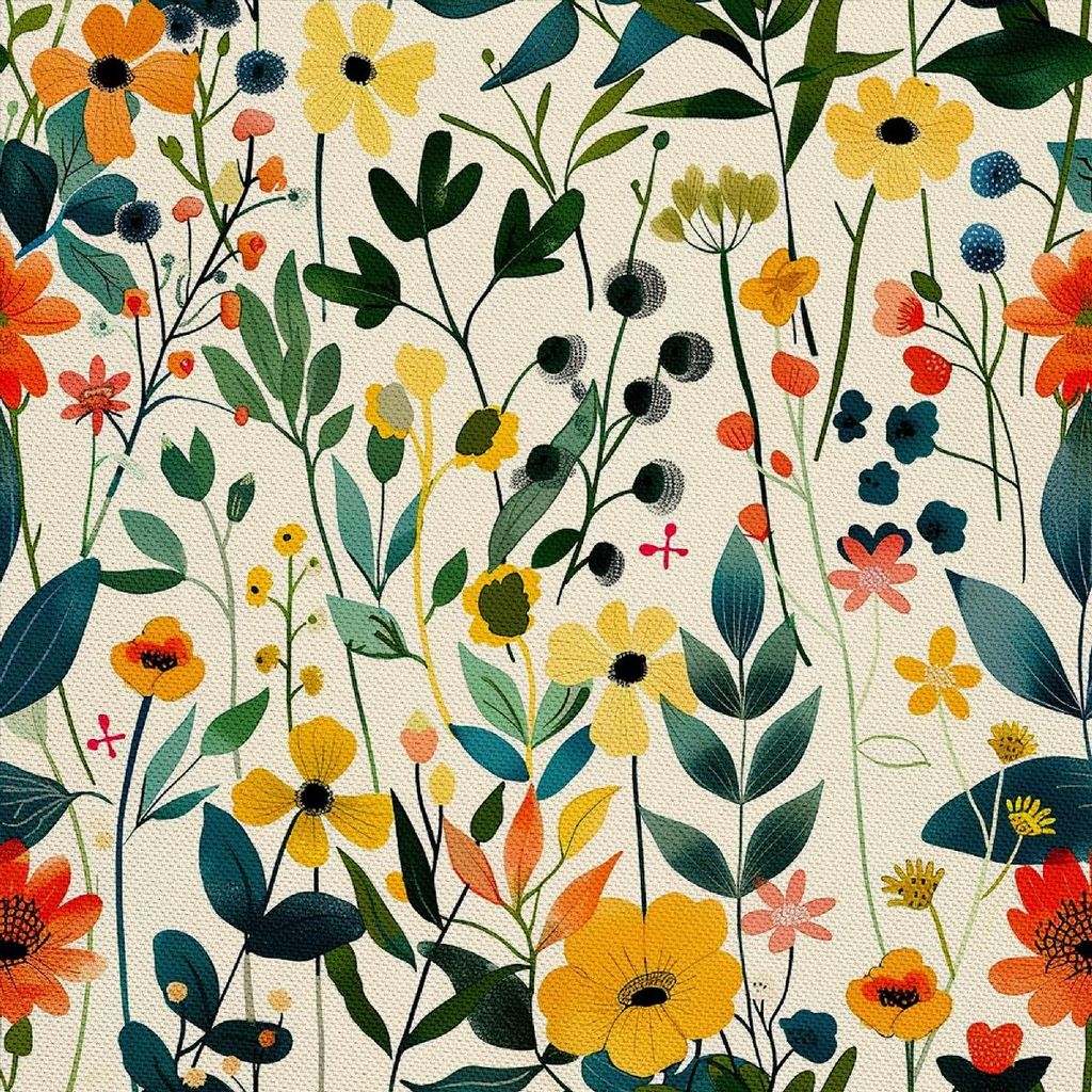 OUTDOOR DEKOSTOFFE OXFORD - Motiv Frühling I DX7215