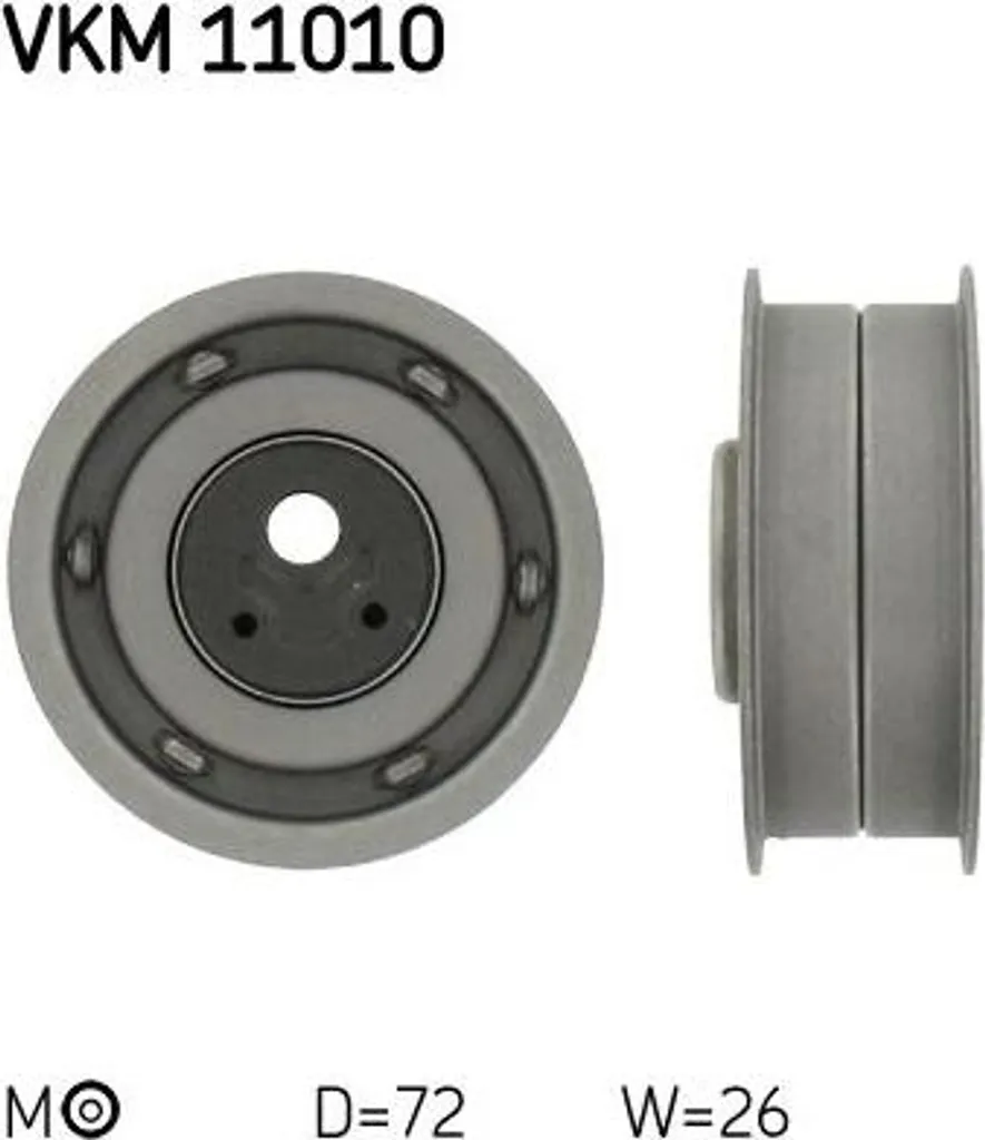 Galet tendeur SKF VKM 11010 pour courroie crantée OE 068109243F