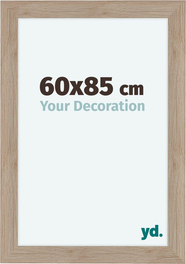 Bilderrahmen, 60x85 cm, Eiche Hell, MDF, Como