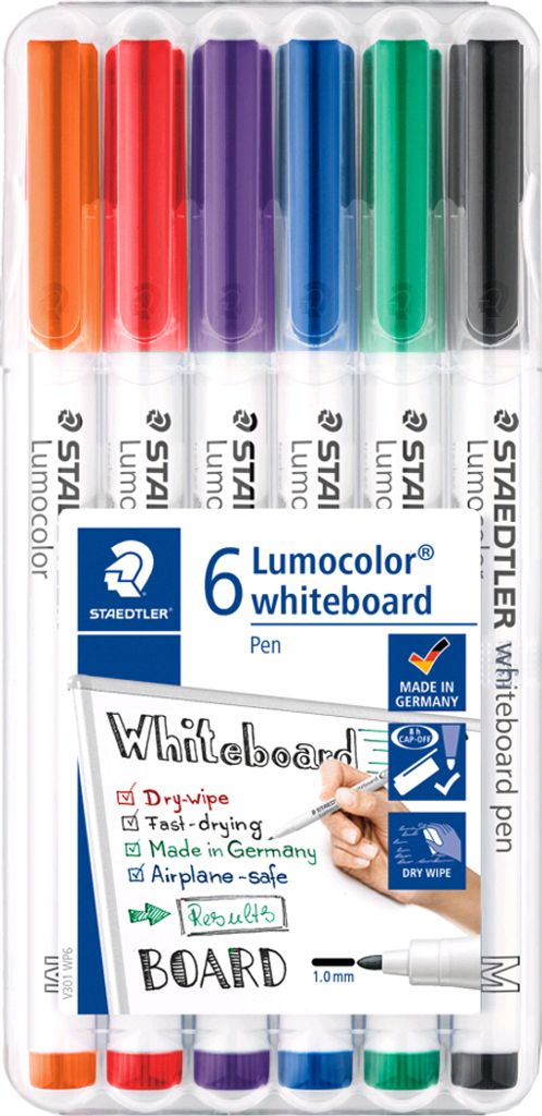 STAEDTLER Lumocolor Whiteboard-Marker 301 6er Etui