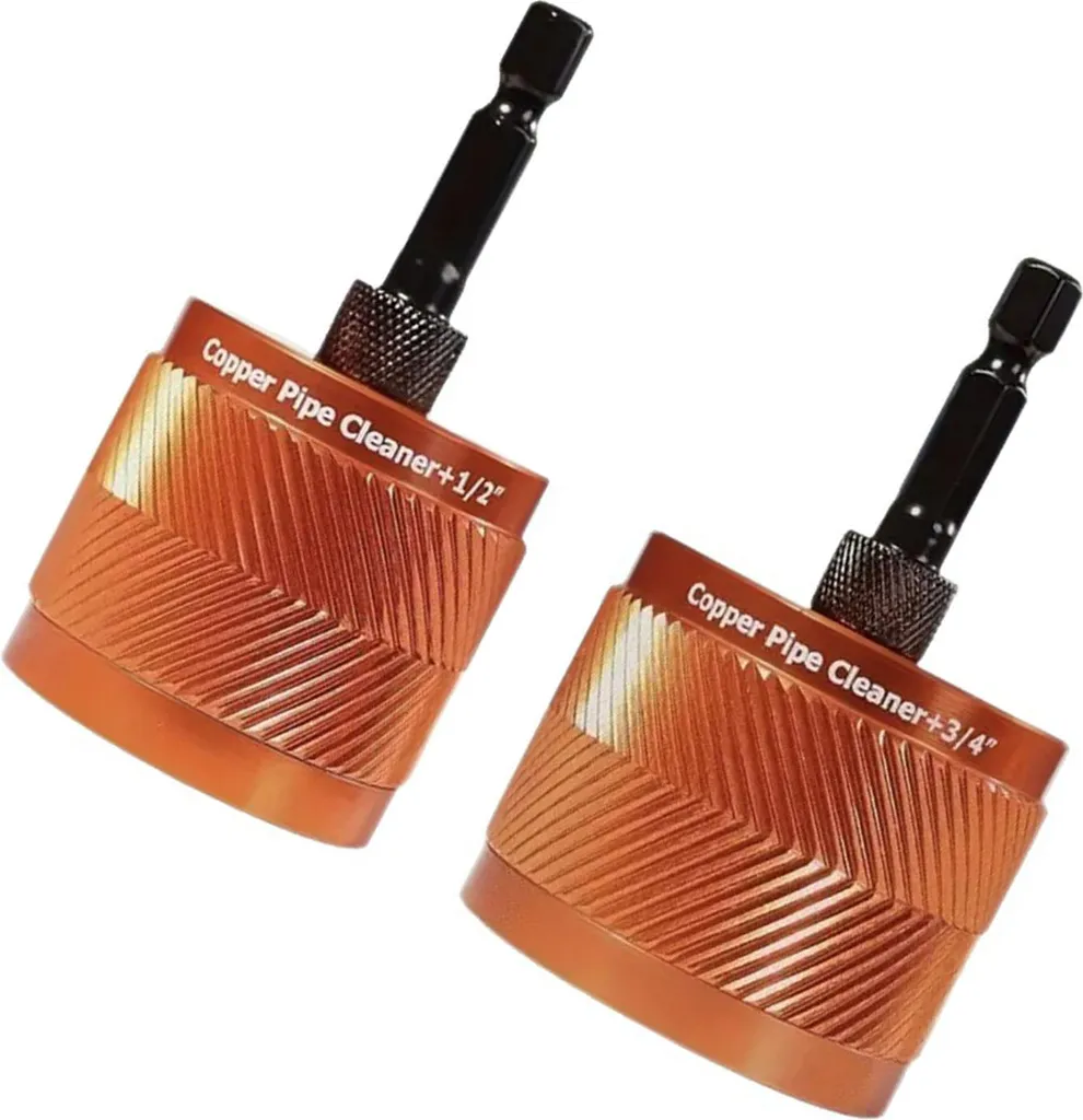 Kit nettoyage cuivre anti-rouille avec tige hexagonale 1/4 pour perceuse