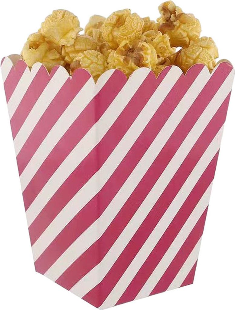 12 Packungen Einweg-Popcorn-Boxen Aus Papier, Oben Offener Produktbild 