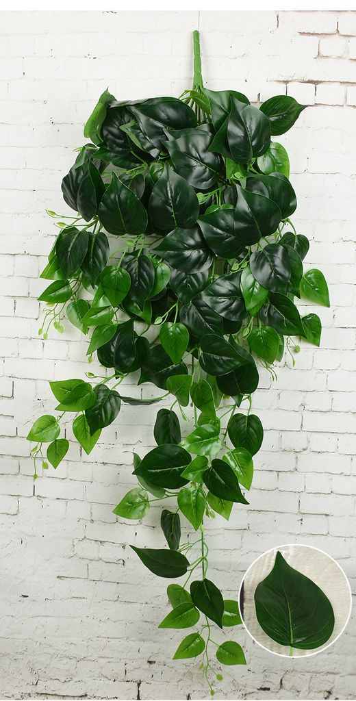 85cm Kunstpflanzen Hängepflanze Künstliche Efeuranken Rattan Pflanzen Efeu Ivy 