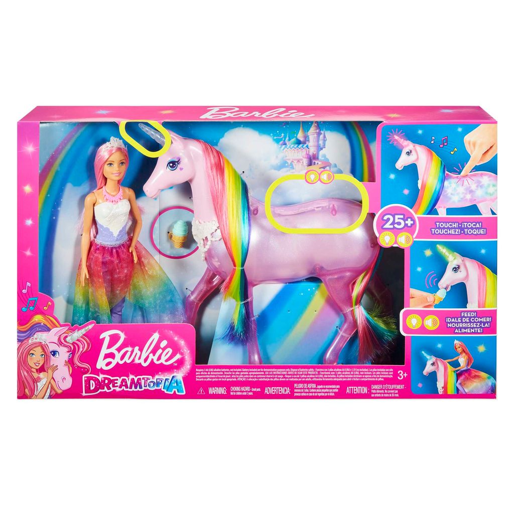 Prinzessin Magisches Zauberlicht Einhorn FXT26 •  Barbie Dreamtopia von Mattel 
