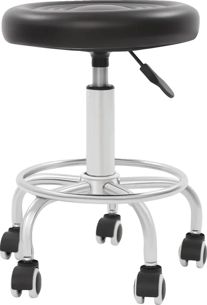 Offerta Sgabello Ergonomico Nero 150kg: Regolabile e Girevole Top Quality