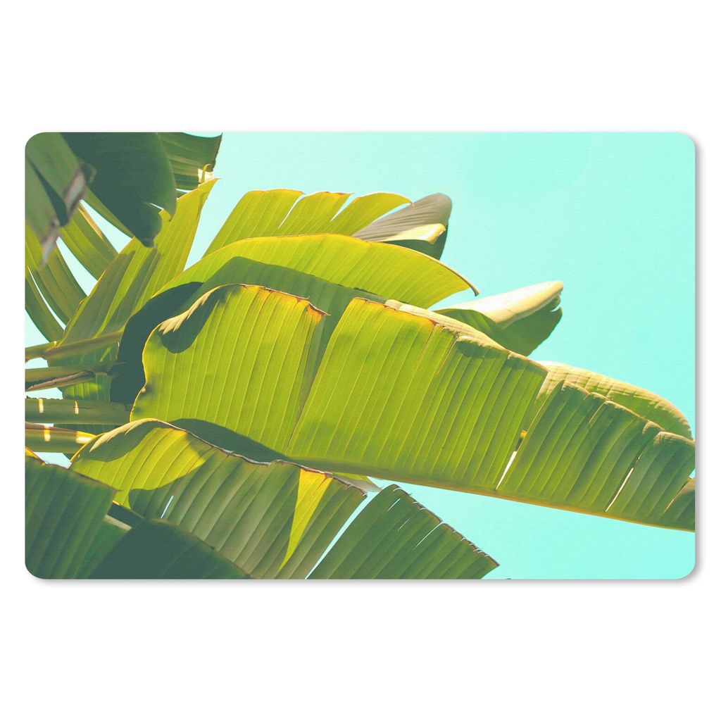 MuchoWow Mauspad Mousepad Bananenblatt - Blätter - Tropisch - Sommer 27x18 cm - Mousepads - Maus Mat - Pad - Mausunterlage - Büroartikel - Desk...