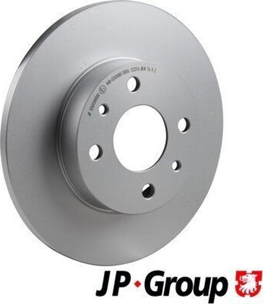 2x JP GROUP Bremsscheibe 3363200500 für FORD KA (RU8) für FIAT PANDA (169) 240mm