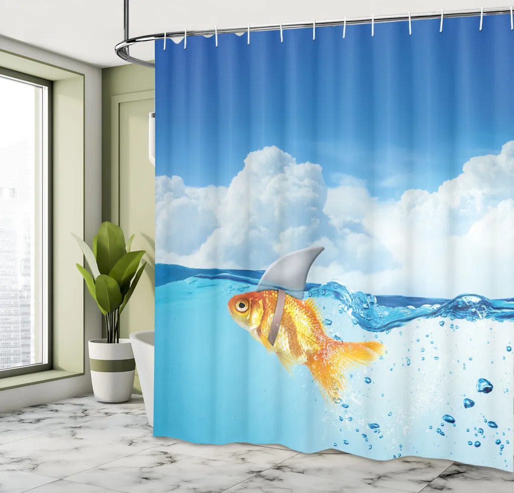 ABAKUHAUS Tenda Doccia Tessuto Natalizia: Qualità Turca 175x180 cm