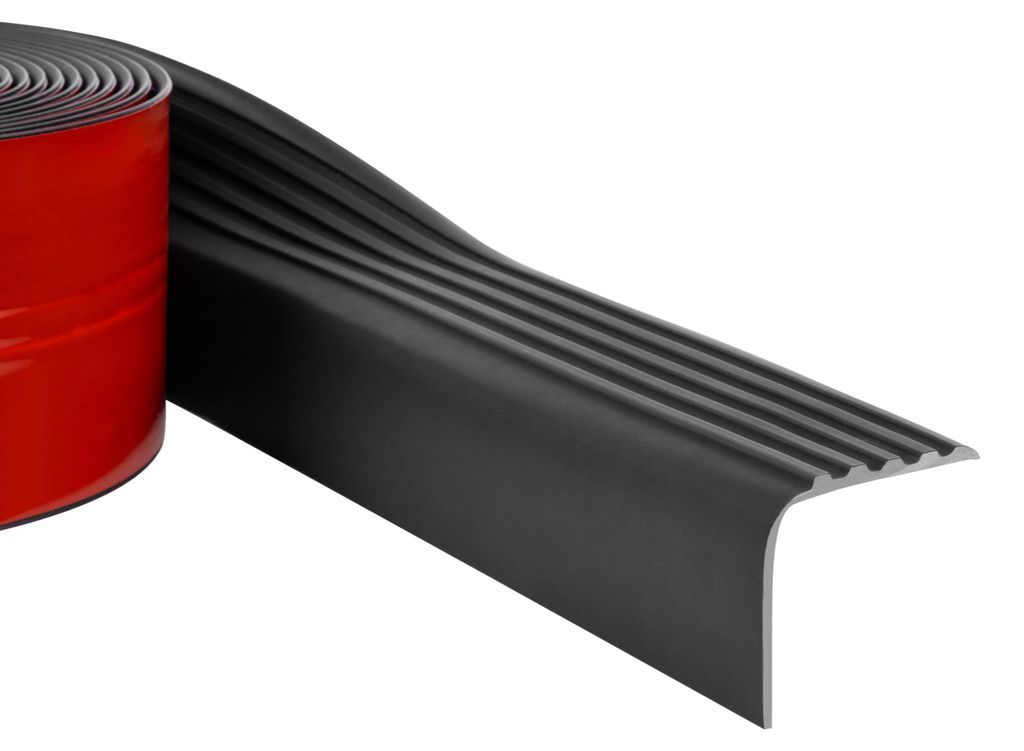 Profilo per bordi di scale in PVC arrotolabile, autoadesivo Immagine del prodotto 