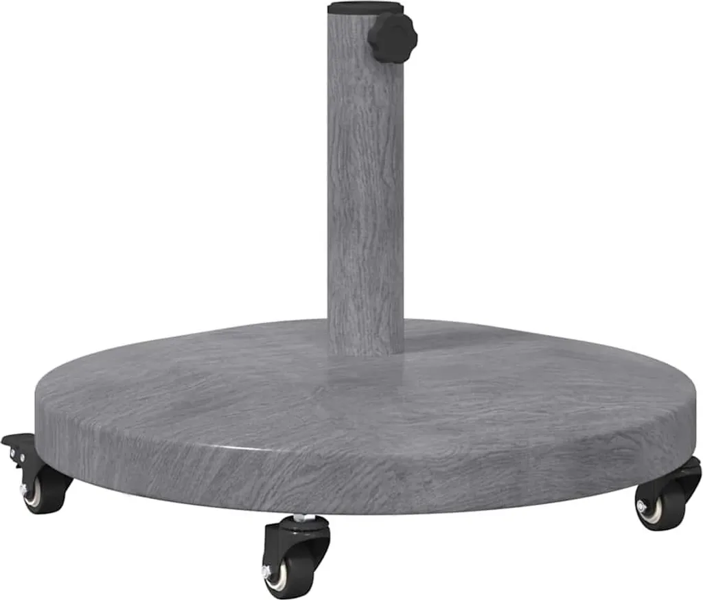 Base per Ombrellone 48x48x32 cm Grigio Scuro - Testata nel Vento - 1