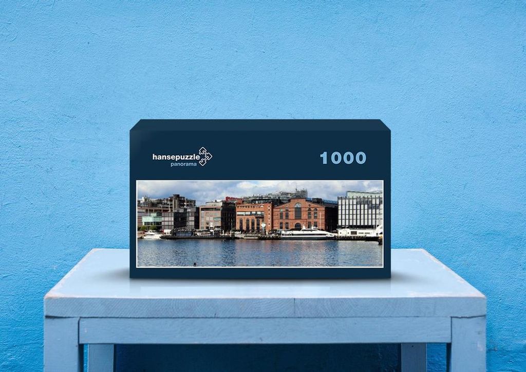 hansepuzzle 71535 - Hafen Puzzle, 1050 Teile, Reisen, 60,0 x 46,0cm mit hochwertiger Aufbewahrung, Kartonbox und wiederverschließbarem Beutel