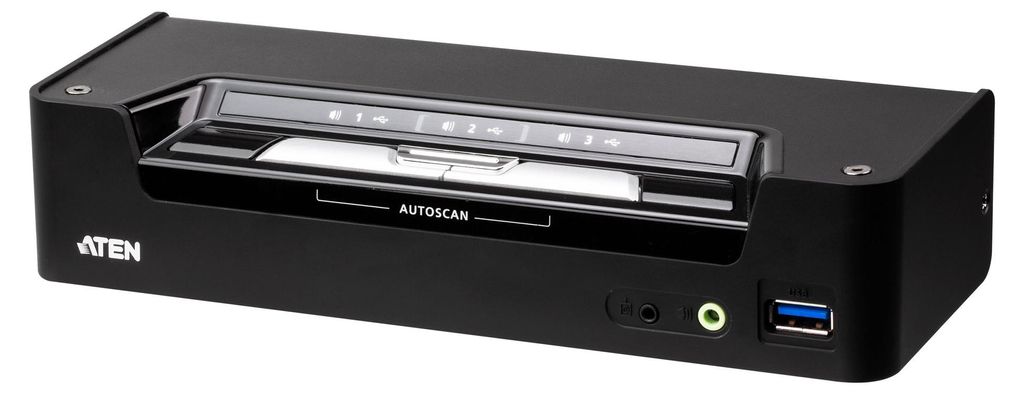 ATEN CS1953 - 4096 x 2160 Pixel - 4K Ultra HD - Rack-Einbau - 5,78 W - Schwarz