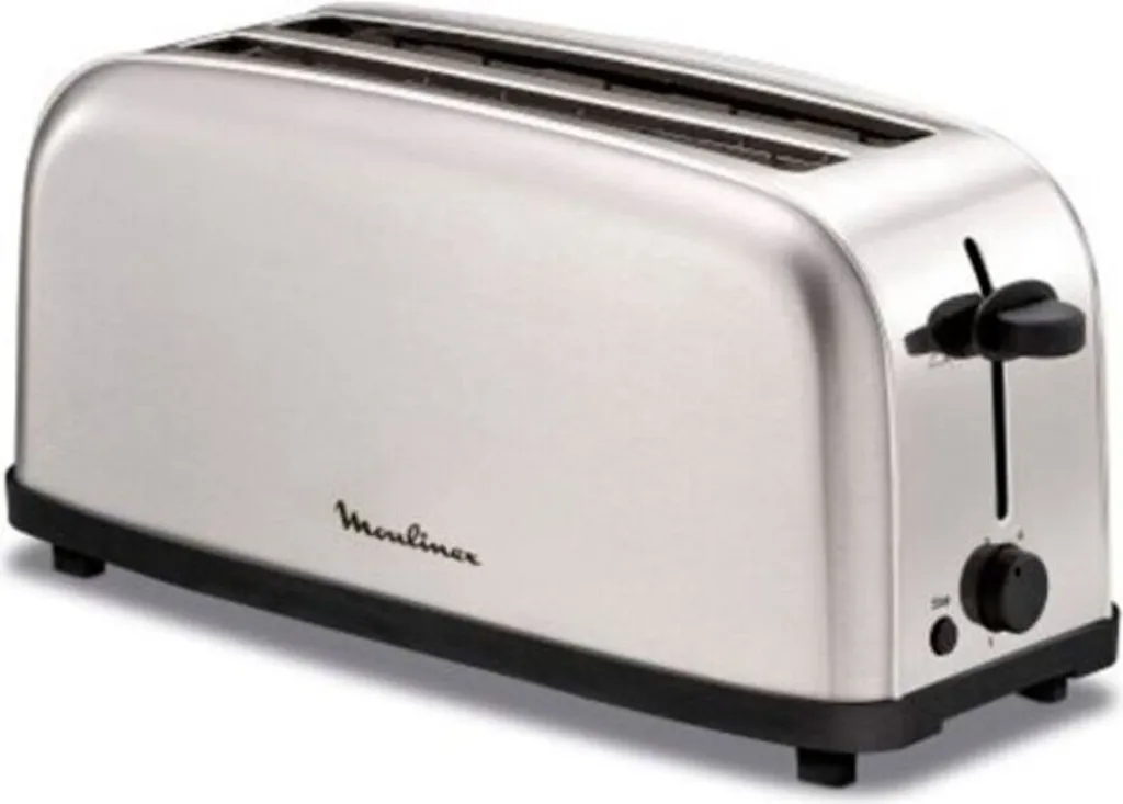 Grille-pain Moulinex LS330D11 - Toasteur Inox 1400W à 2 fentes larges