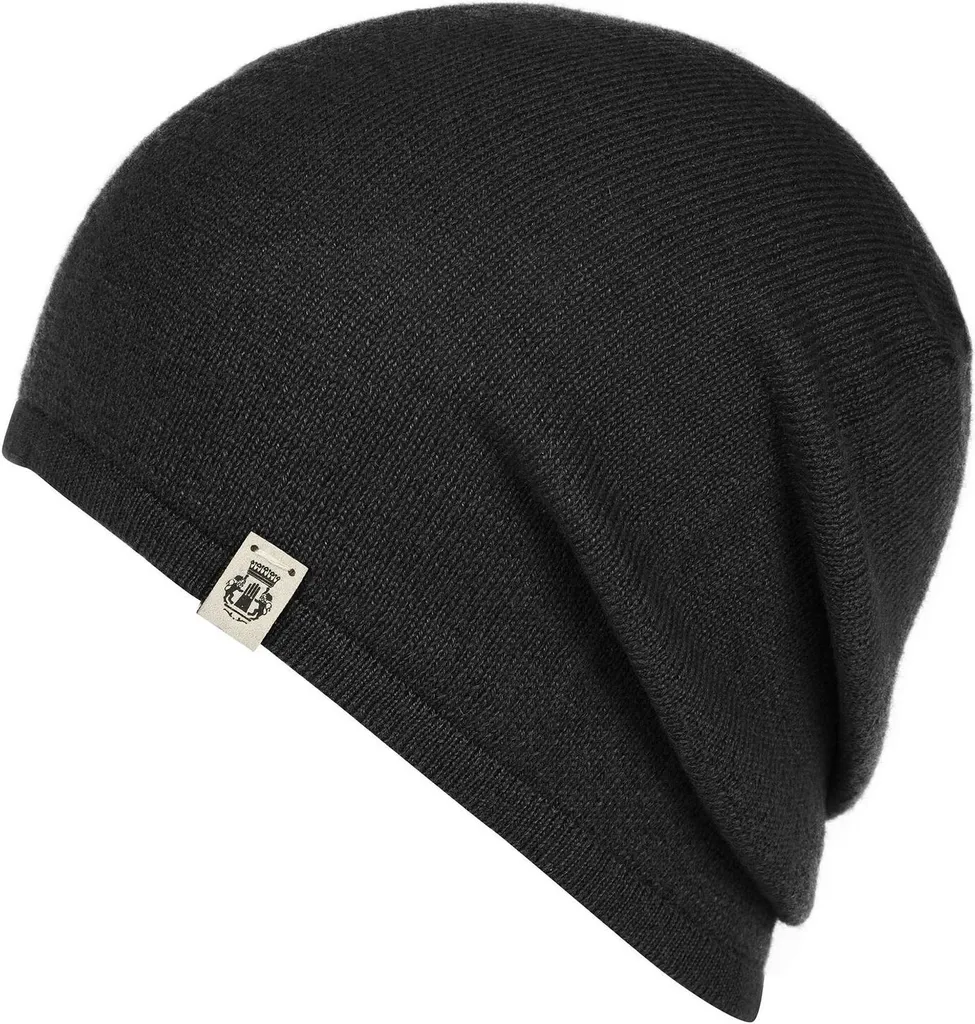 ROECKL Business Cashmere Beanie Nero | Purezza e Design Minimal