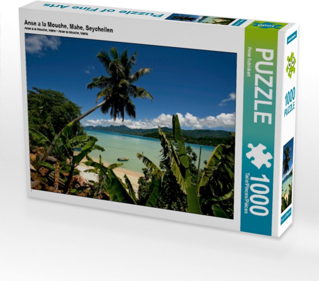 CALVENDO Puzzle Anse a la Mouche, Mahe, Seychellen | 1000 Teile Lege-Größe 64x48cm Foto-Puzzle für glückliche Stunden
