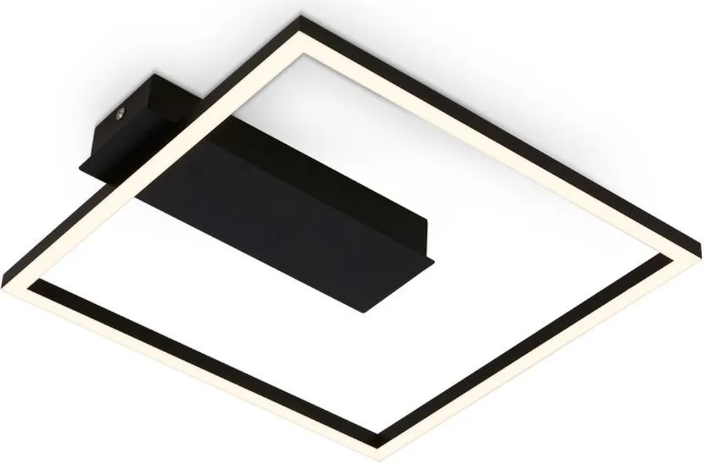 Plafonnier LED 14W Noir : Éclairage Anti-Éblouissement pour Plafond Bas