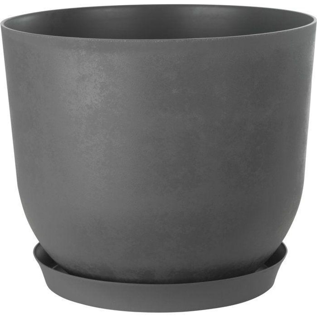 Runder Blumentopf – – Swing Round – Ø 40 – 30 L – H 32 cm – Grau