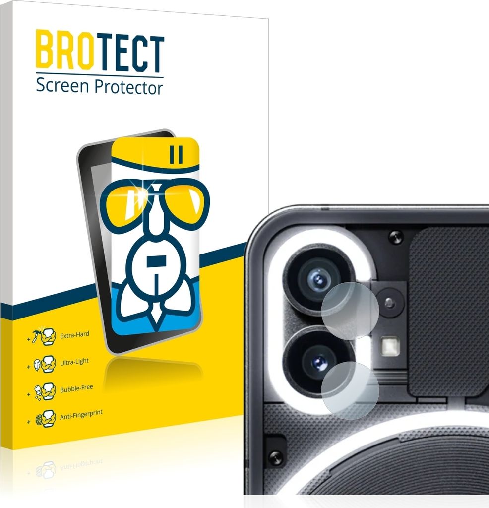 BROTECT Schutzglas für Nothing Phone (1) (NUR Kameraschutz) Schutzfolie Panzer Folie Glas Display Schutz klar