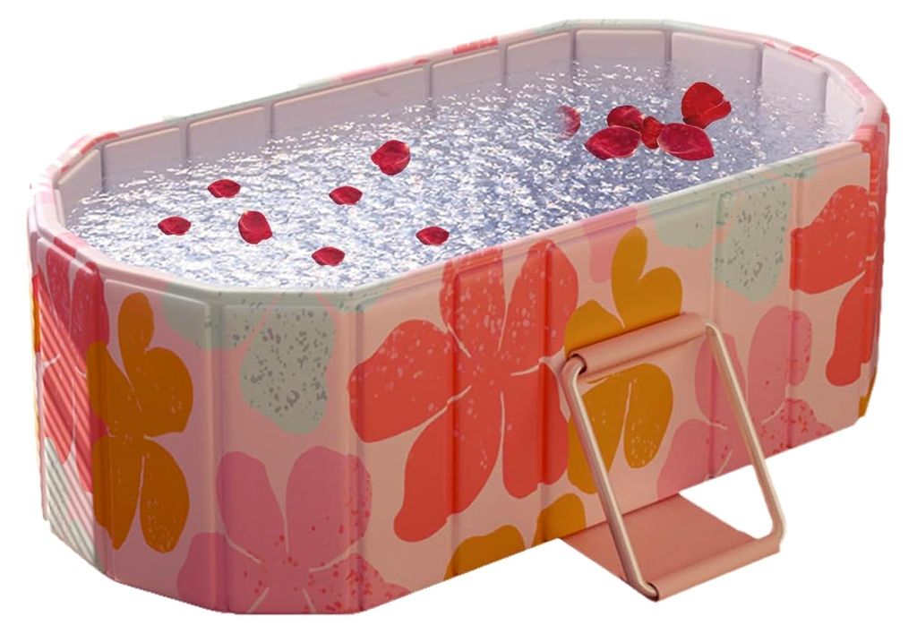 Faltbare Badewanne – Isolierter Heißer Eiskübel, Tragbare Whirlpools für Entspannungs-Badetherapie zu Hause