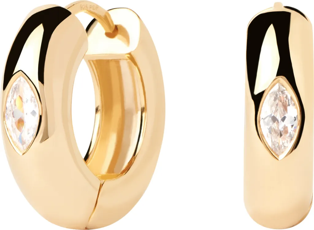 Orecchini PDPaola AR01-912-U Creolen Ura in Argento 925 Placcato Oro