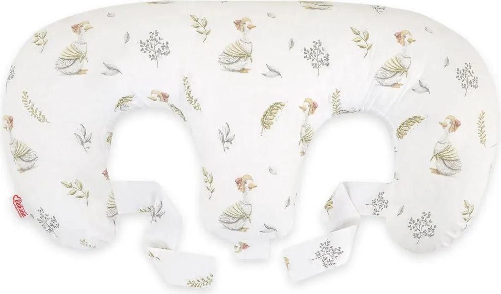 Coussin de maternité pour jumeaux Bobono jaune déhoussable et lavable
