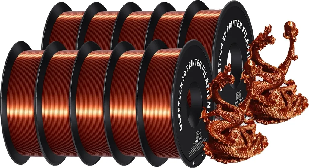 Filament PLA 1.75mm Cuivre sans Noeuds - Finition Pro sans Stries