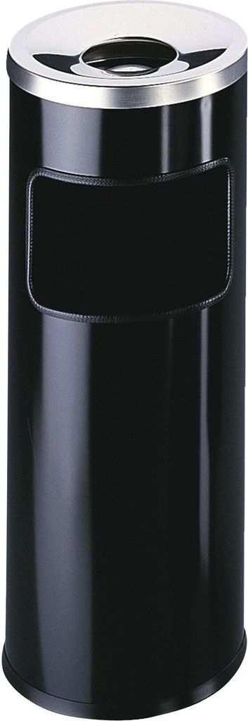 DURABLE Papierkorb Safe mit Ascher rund schwarz Obrázok produktu 