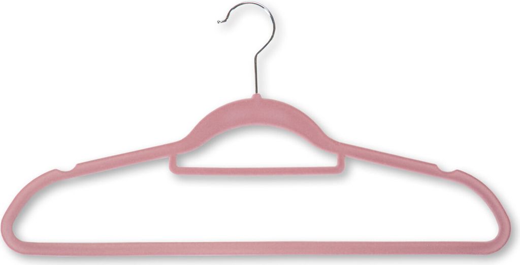 KESPER 16642 Kleiderbügel, 6er Pack, rosa, Kunststoff Produktbild 