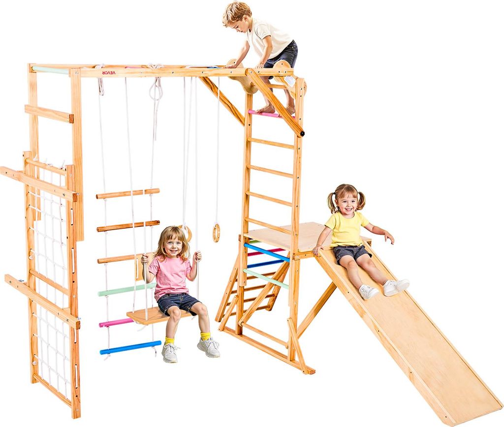 Aire de jeux intérieure VEVOR Structure d'escalade (8 en 1) Image du produit 