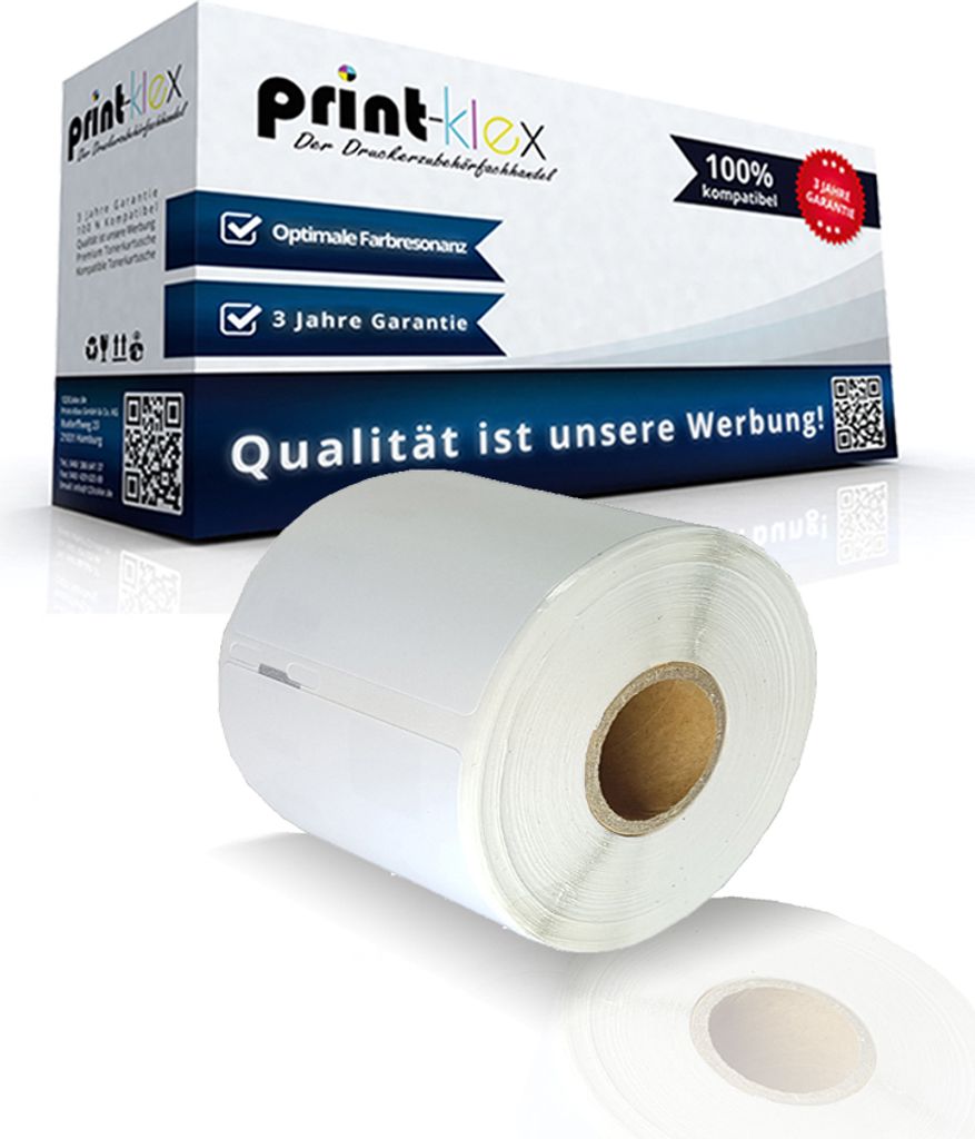 Kompatible Etiketten-Rolle für Dymo 99015 Labelwriter 450 450 Duo 450Series 450 Turbo 450Twin Turbo DUO SE450LTwin Turbo 99015 S0722440 70mm x 54m...
