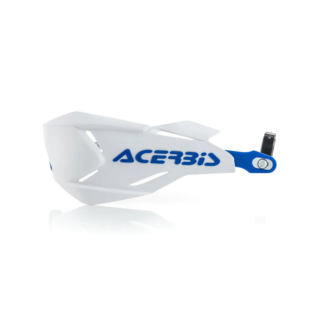 Évitez la Casse de Leviers avec les Protections Acerbis X-Factory Bleu/Blanc