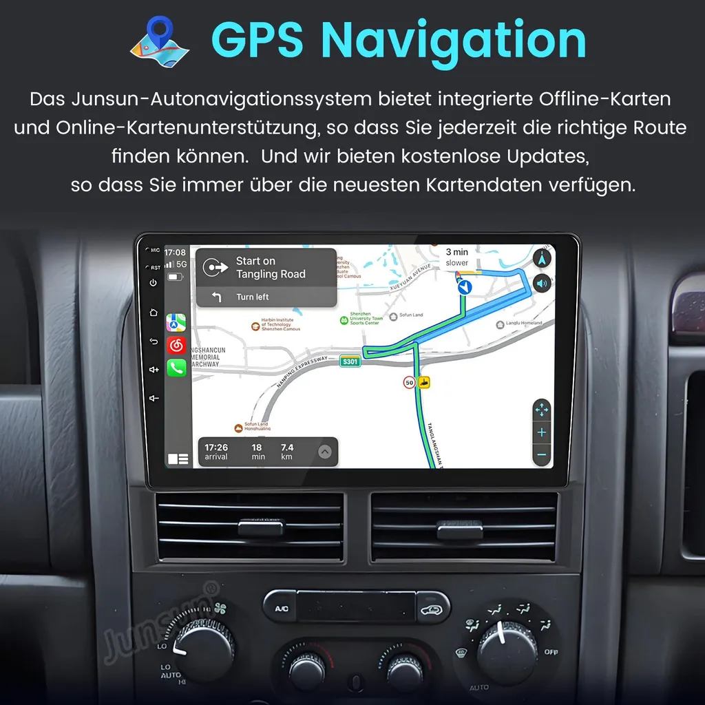 Infotainment Jeep Grand Cherokee 1999-2004 Android 13 64GB DAB+ - 11
