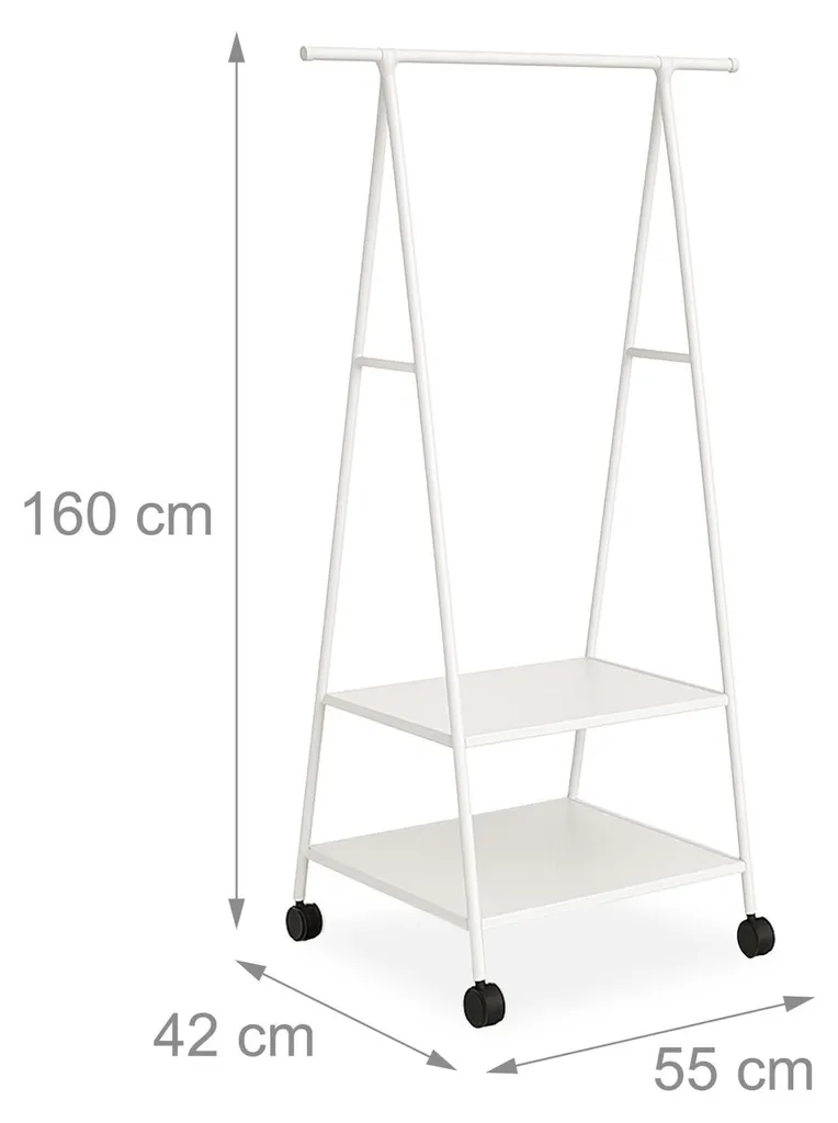 Dressing ouvert à roulettes pour optimiser le rangement des petits espaces - 4