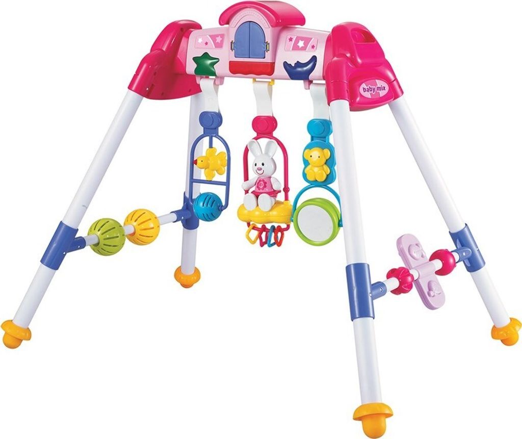 Dětská hrající edukační hrazdička De Lux Baby Mix pink Obrázek produktu 1