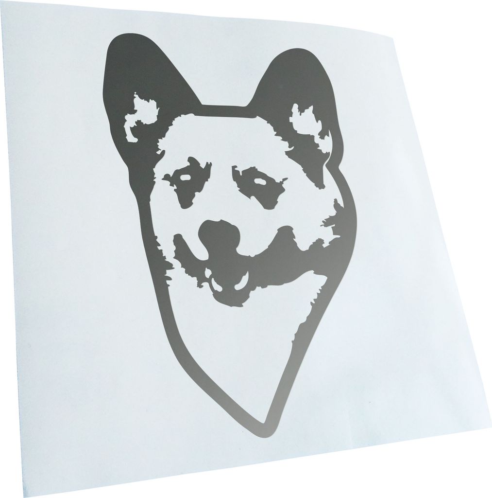 Kiwistar - Autoaufkleber - pembroke welsh corgi Hund - Silber - 60x38cm - Aufkleber für Auto, Laptop, Fahrrad, LKW, Motorrad mehrfarbig JDM Decal ...