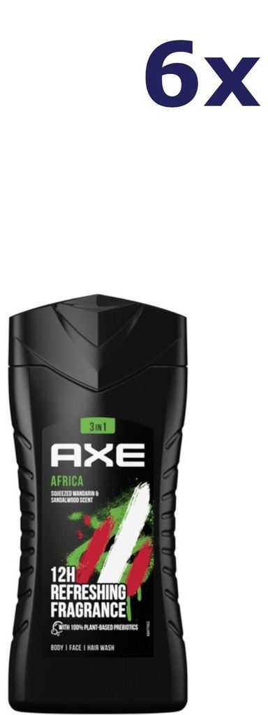 6x Axe Douchegel – Africa 250 ml Produktbild 