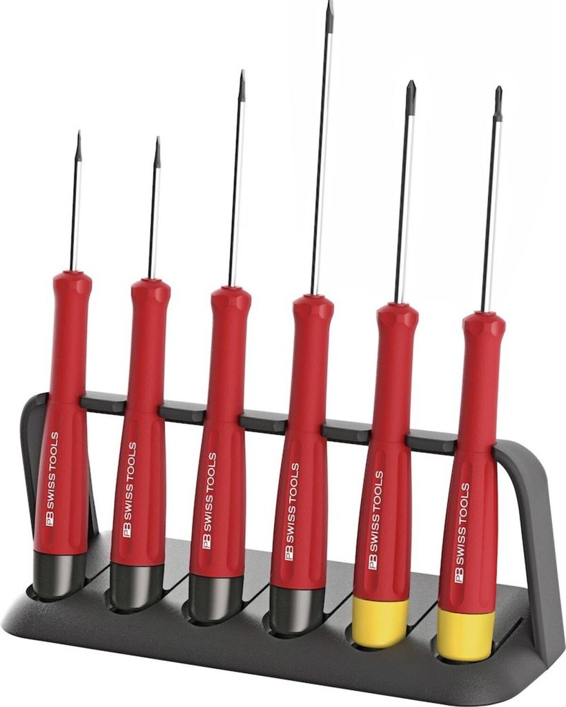 Swiss Tools Elektronik- Schraubendreher-Satz 6-teilig Schlitz/PH