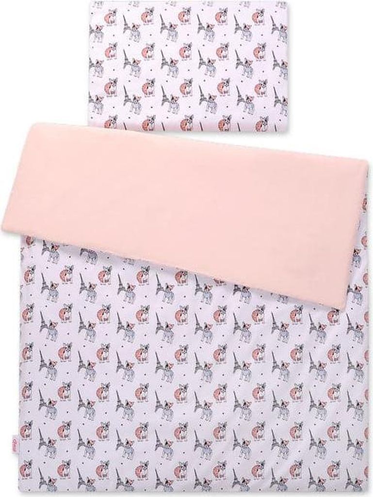 2-teiliges Baby-Bettwäsche-Set – Wiegen-Set – 100 % Baumwolle, weich und hautfreundlich
