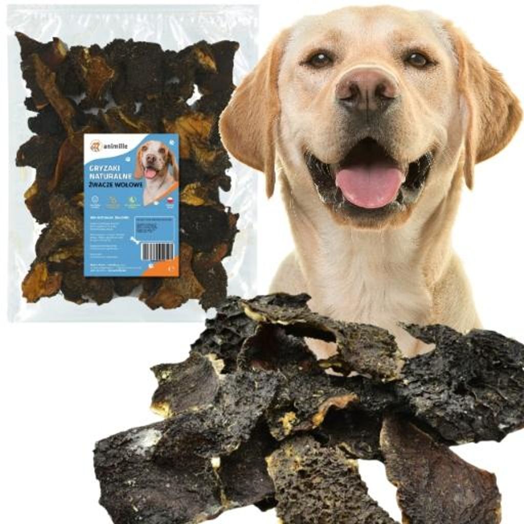 Animille, panse de bœuf séchée, 500g, friandises naturelles Image du produit 